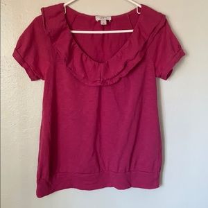 LOFT ruffle blouse